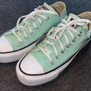Converse Mint Green Low-Top Sneakers
